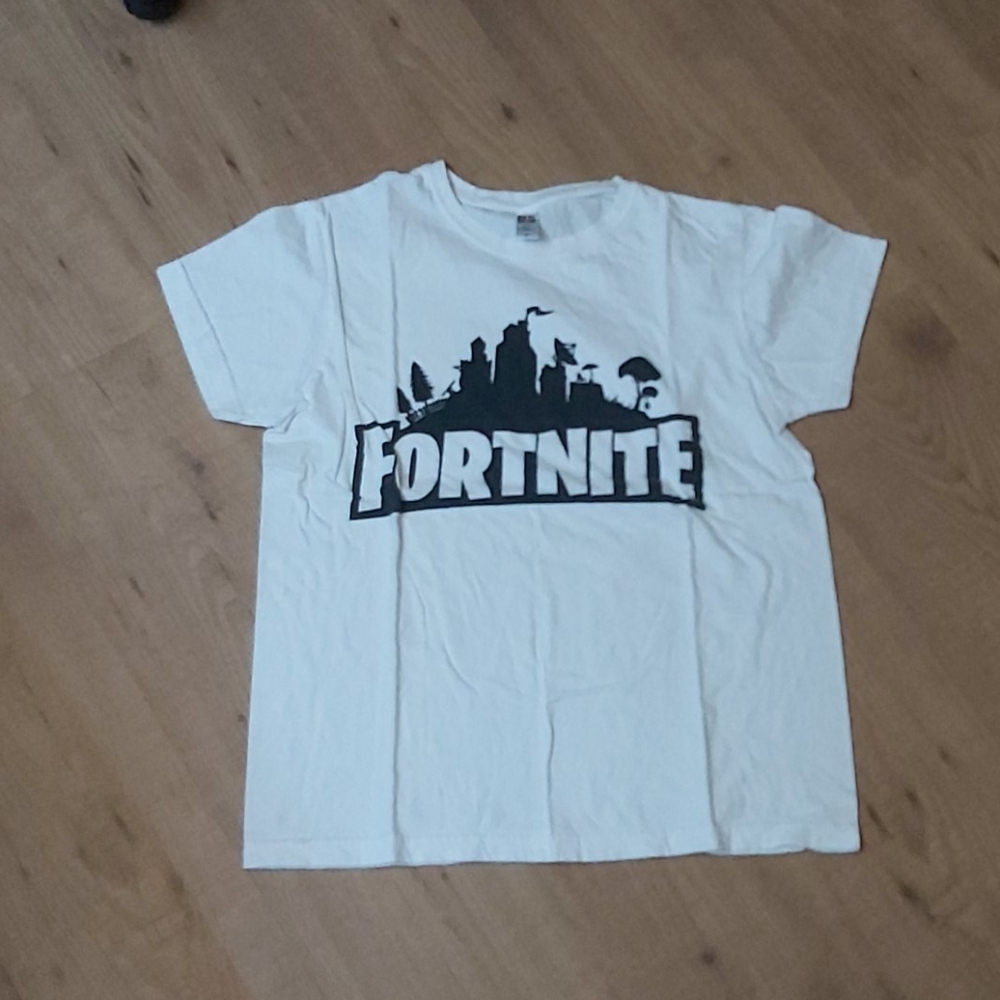 White fortnite shirt